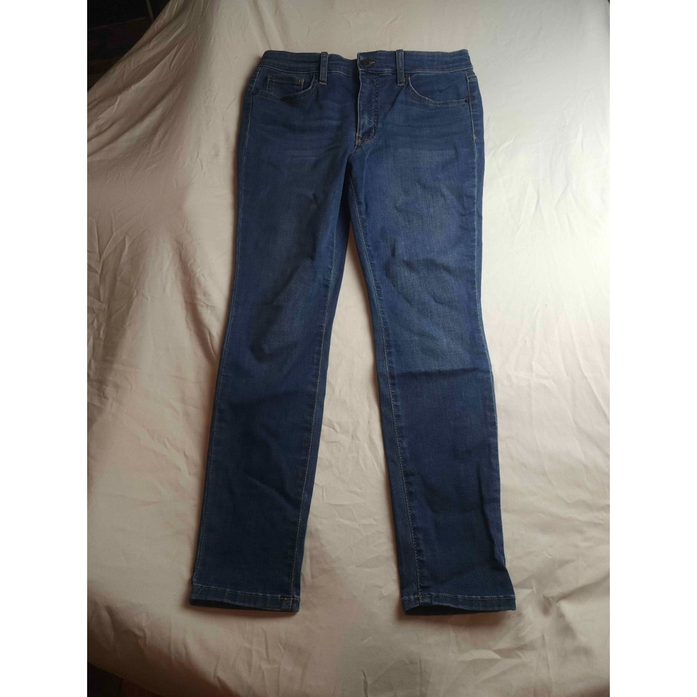 Crown & Ivy Skinny Jeans Womens Size 10 Blue Denim Pants Stretch Casual Pockets